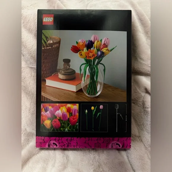 Lego Botanical Tulip Bouquet - Red, Yellow, Purple, Pink, Orange, Green - Picture 2 of 2